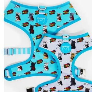 Frenchi Reversible Dog Health Harness - Teal and Gray